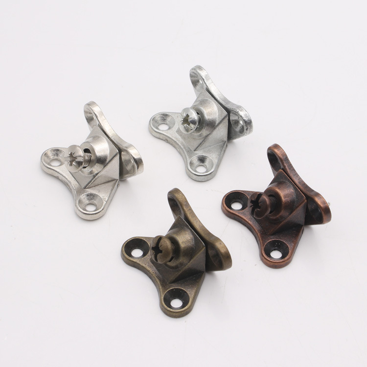 Qinggu rojo antiguo aleación de zinc agujero-libre mariposa ángulo código partición soporte tres en uno tablero de madera combinación conexión sujetador