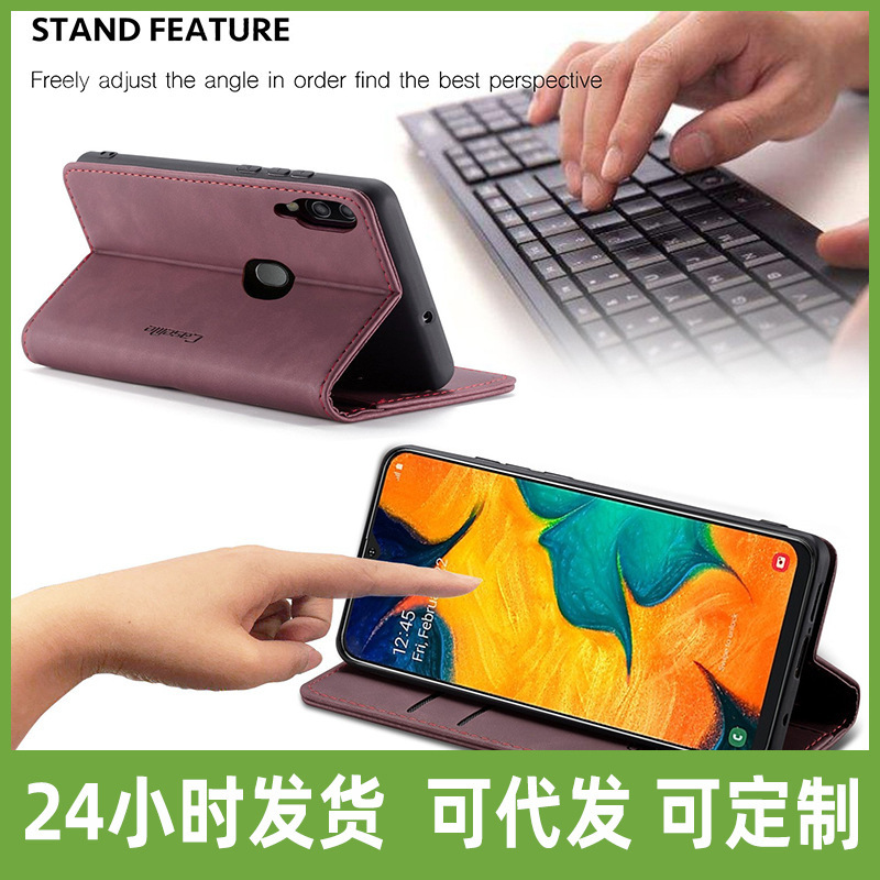 For Samsung A70 Phone Case Galaxy A51 Phone Leather Case New Samsung A91 Flip Bracket Protective Case For Samsung A70 Phone Case Galaxy A51 Phone Leather Case New Samsung A91 Flip Bracket Protective Case