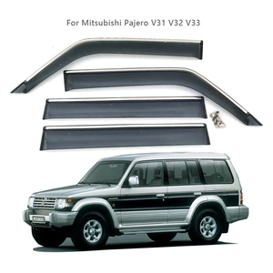Mitsubishi Pajero V31 V32 V33 üçün Genişləndirilmiş Qalınlaşdırılmış Pəncərə Yağış Qoruyucuları