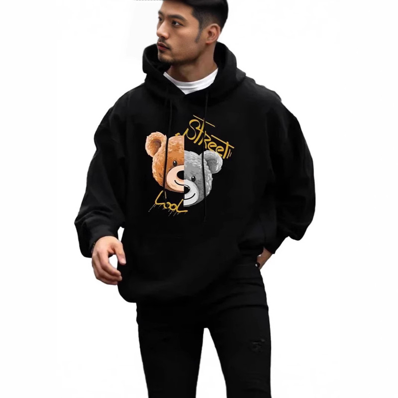 2023 Aliexpress Foreign Trade Wolf Digital Printing Aliexpress Supply Hooded Couple Sweatshirt Air Layer 2023 Aliexpress Foreign Trade Wolf Digital Printing Aliexpress Supply Hooded Couple Sweatshirt Air Layer