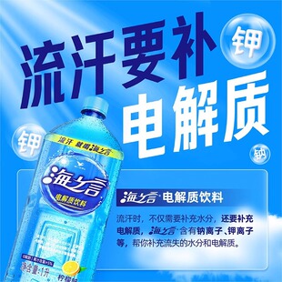 统一海之言柠檬饮料1000ml*8大瓶整箱地中海盐1L装海盐补充电解质-阿里巴巴