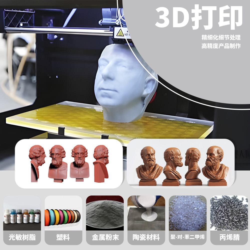 无现货3d定制批发立体高精度代打印动漫卡通公仔手办模型树脂盲盒