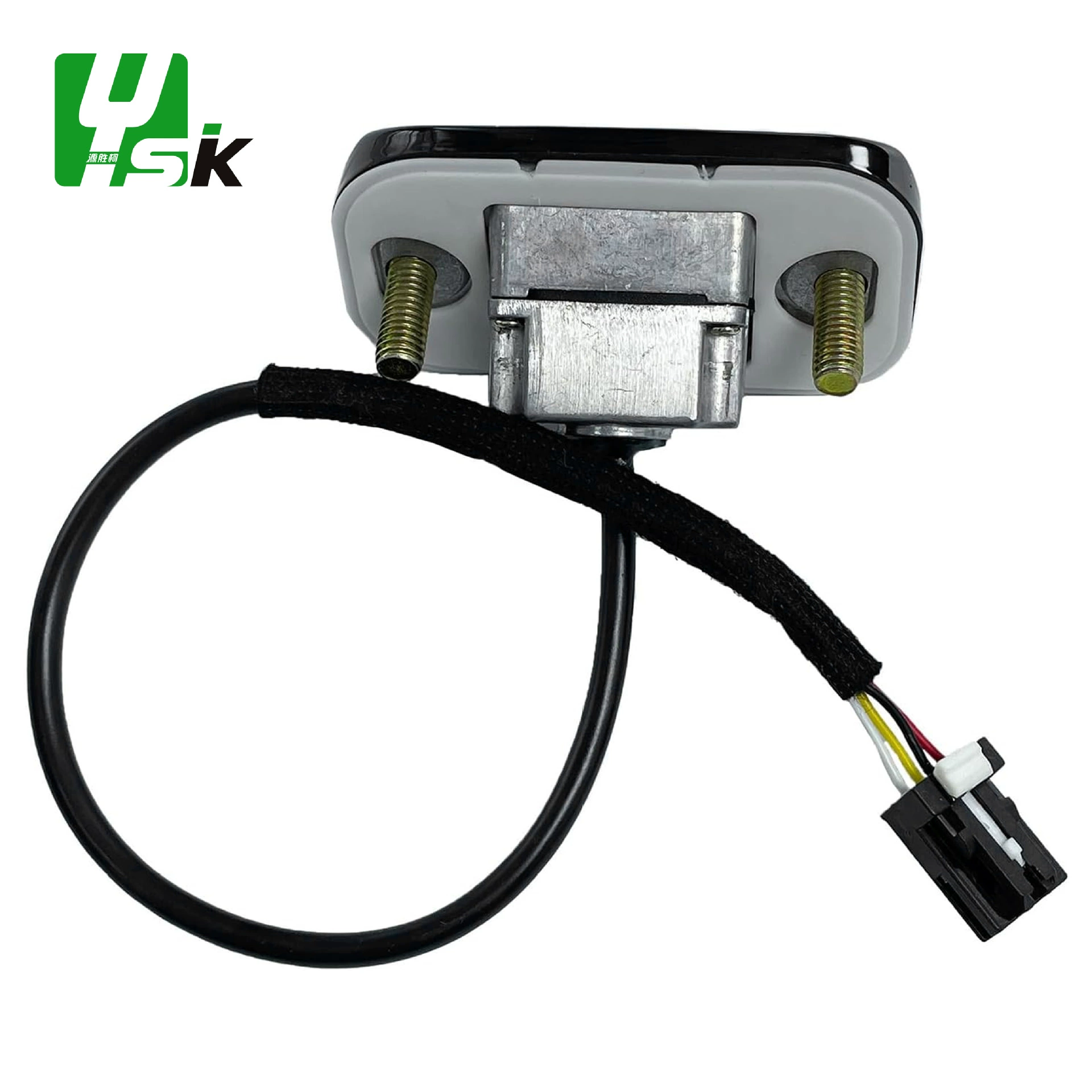 Compatible modern black CCTV camera, parking rack