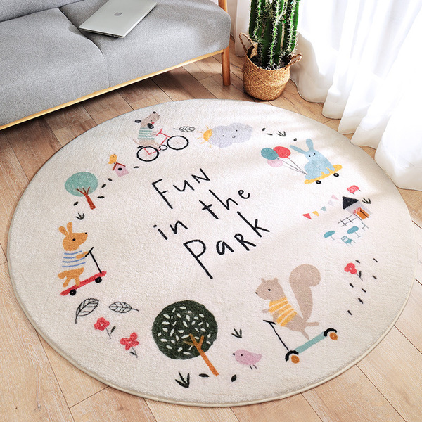 cute cartoon children's carpet for bed for living room