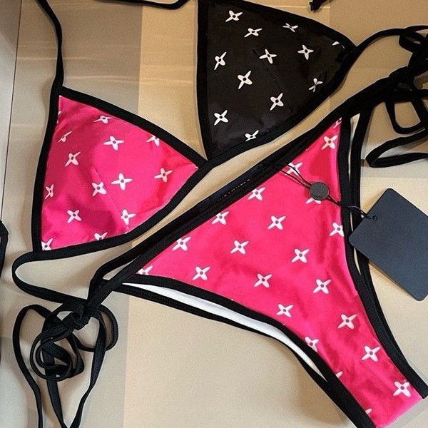 European and American Export Women's Split Swimsuit Sexy Swimsuit Suit Lace-Up Bikini Multi-Color Swimsuit Bikini