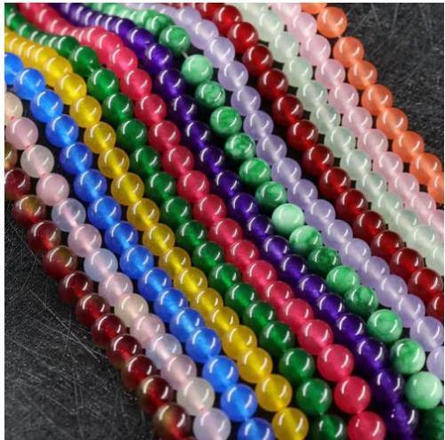 Jadeite beads natural stone semi-finished beads for clothing necklace DIY jewelry phone accessories jewelry hair accessories loose beads