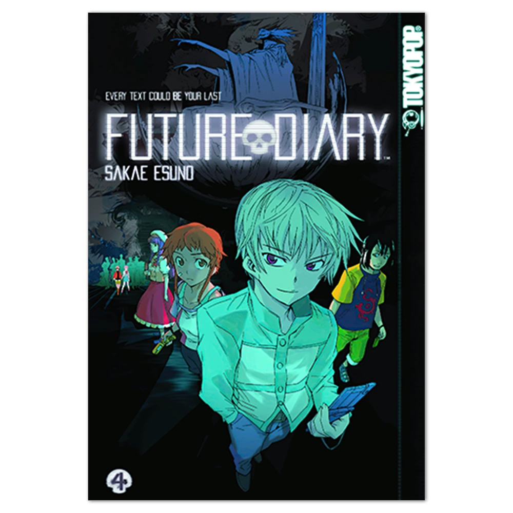 Плакат-наклейка Mirai Nikki (Future Diary) — аниме-мурал, разные размеры (10×15–50×70 см)