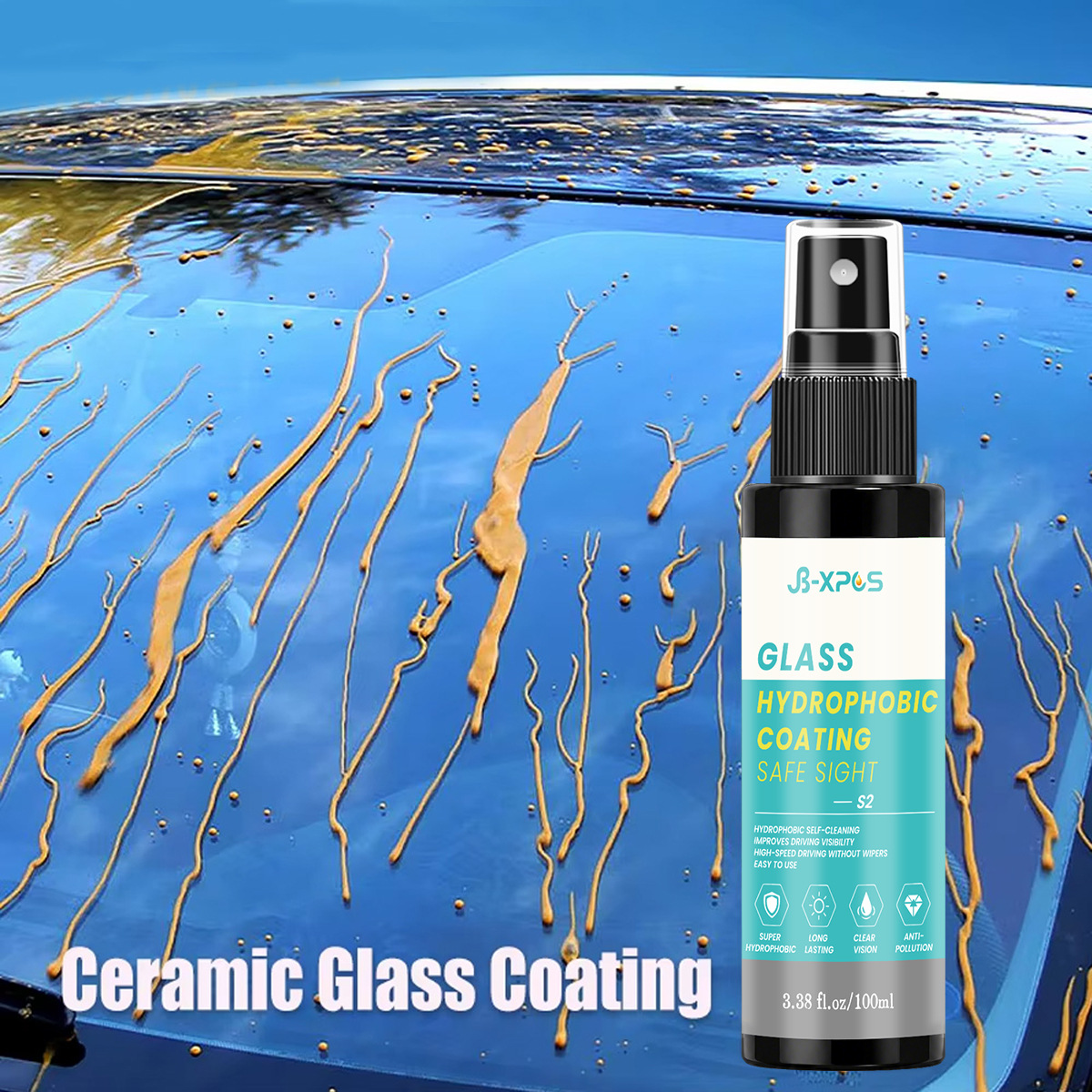 YT303 car glass anti-fog agent is exclusively for cross-border supply, used for rearview mirrors and car window glass to prevent fogging, rain, and water adhesion