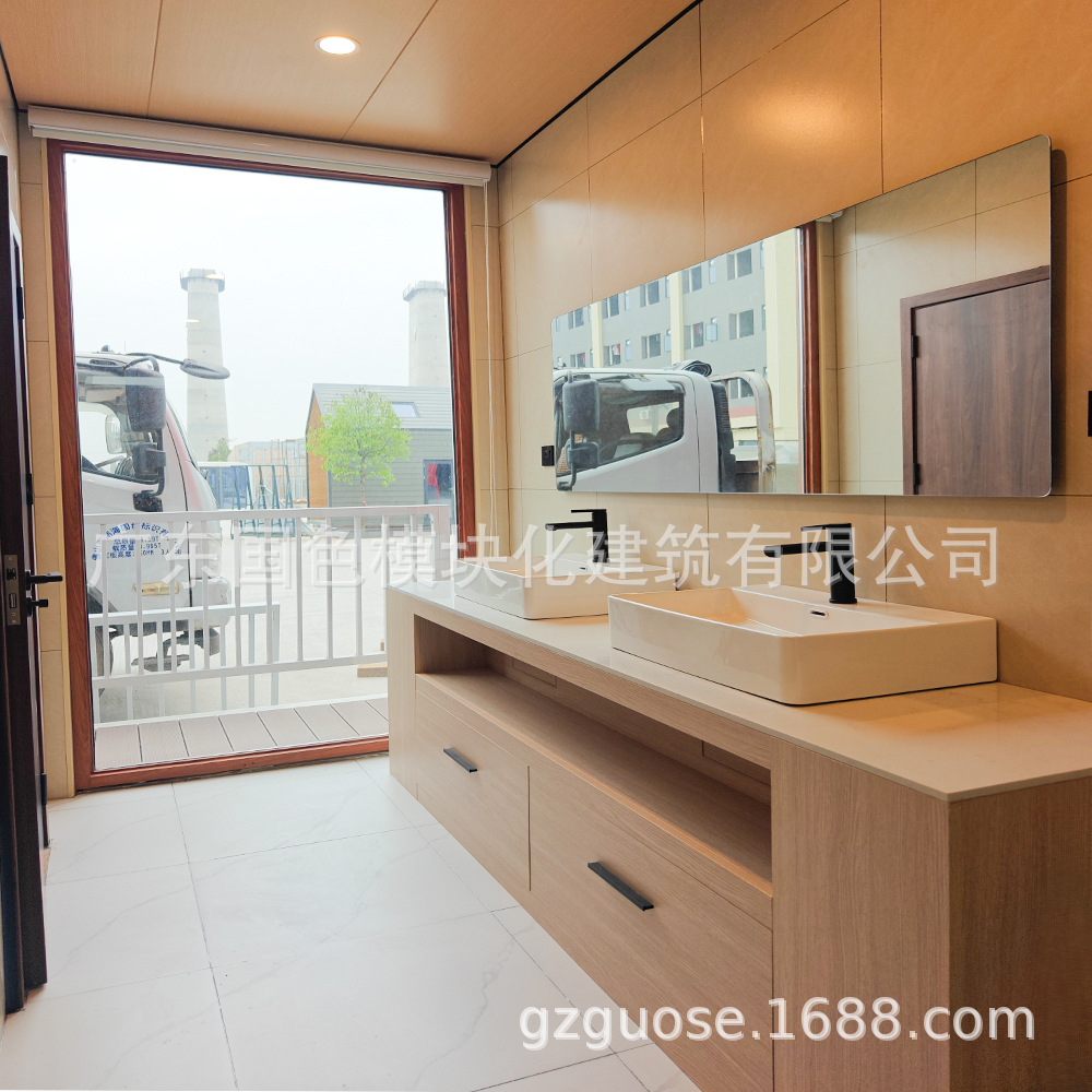 Contenedor casa móvil acero ligero villa integrada casa de estructura de acero móvil casa de familia casa de tablero móvil