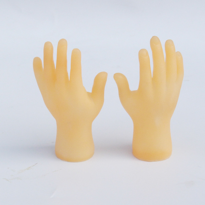 Xiaocao pequeña mano TikTok mismo estilo pequeña Palma tangjiao pequeño dedo juguete para mascotas creativo divertido mano izquierda mano derecha