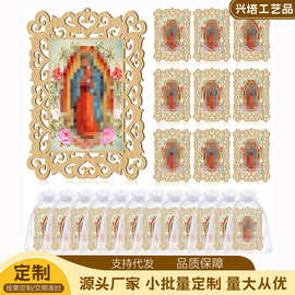 木质复古镂空相框欧式风格工艺品挂件绘画展示图片保存相框