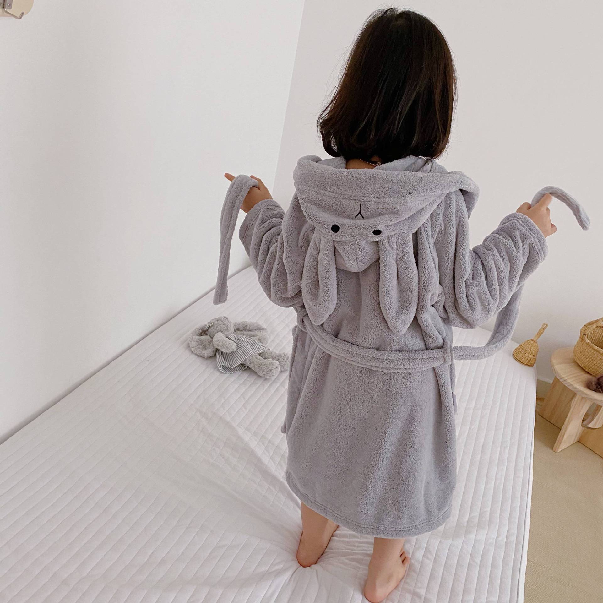 Children's demi-season bathrobe