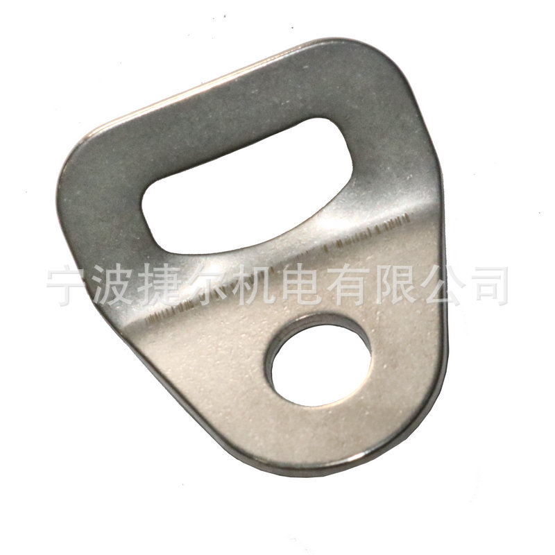 Manufacturer wholesale stainless steel fixing plate, safety belt accessories, triangle plate, car bu