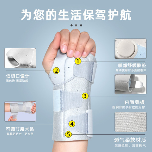 Tendon sheath wrist sprained wrist male wrist fixator brace female strain recovery auxiliary protective sleeve splint
