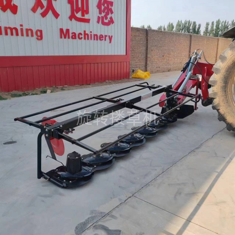 多圆盘割草机5盘6盘7盘打草机齿轮传动牧草收割机