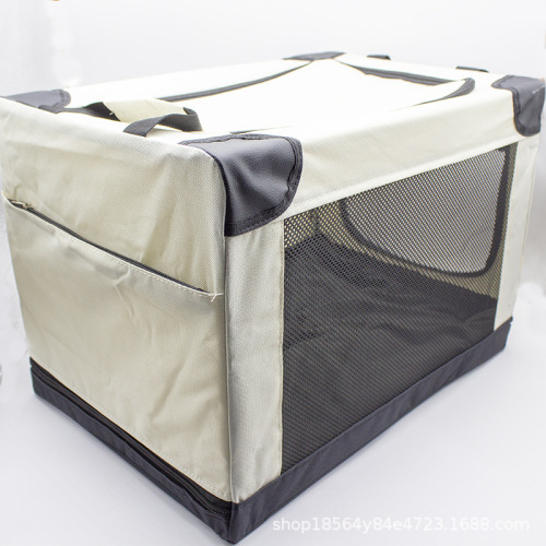 Car Dog Bed Dog Crate All-Season Universal Dog House Pet Travel Portable Foldable Large Space Cat Cage Portable