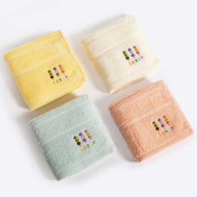 兒童毛巾純棉嬰幼兒洗臉小毛巾高陽幼兒園高陽禮品定制糖果色童巾