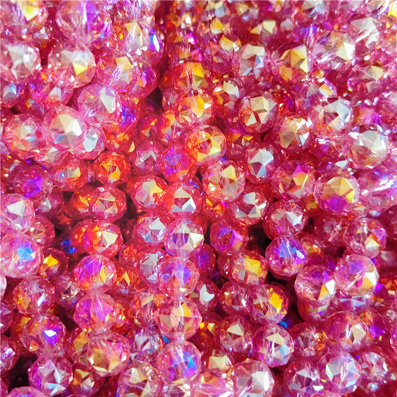 Mayorista 10mm cristal bola de flores galvanizado de alta temperatura abdiy bola de vidrio de colores pulseras collares pendientes accesorios de ropa