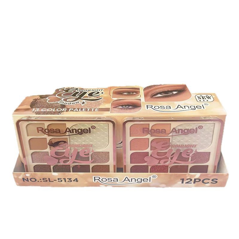 RosaAngel nuevos productos de comercio exterior 13 colores perlados mate tierra alta luz sombra de ojos maquillaje al por mayor