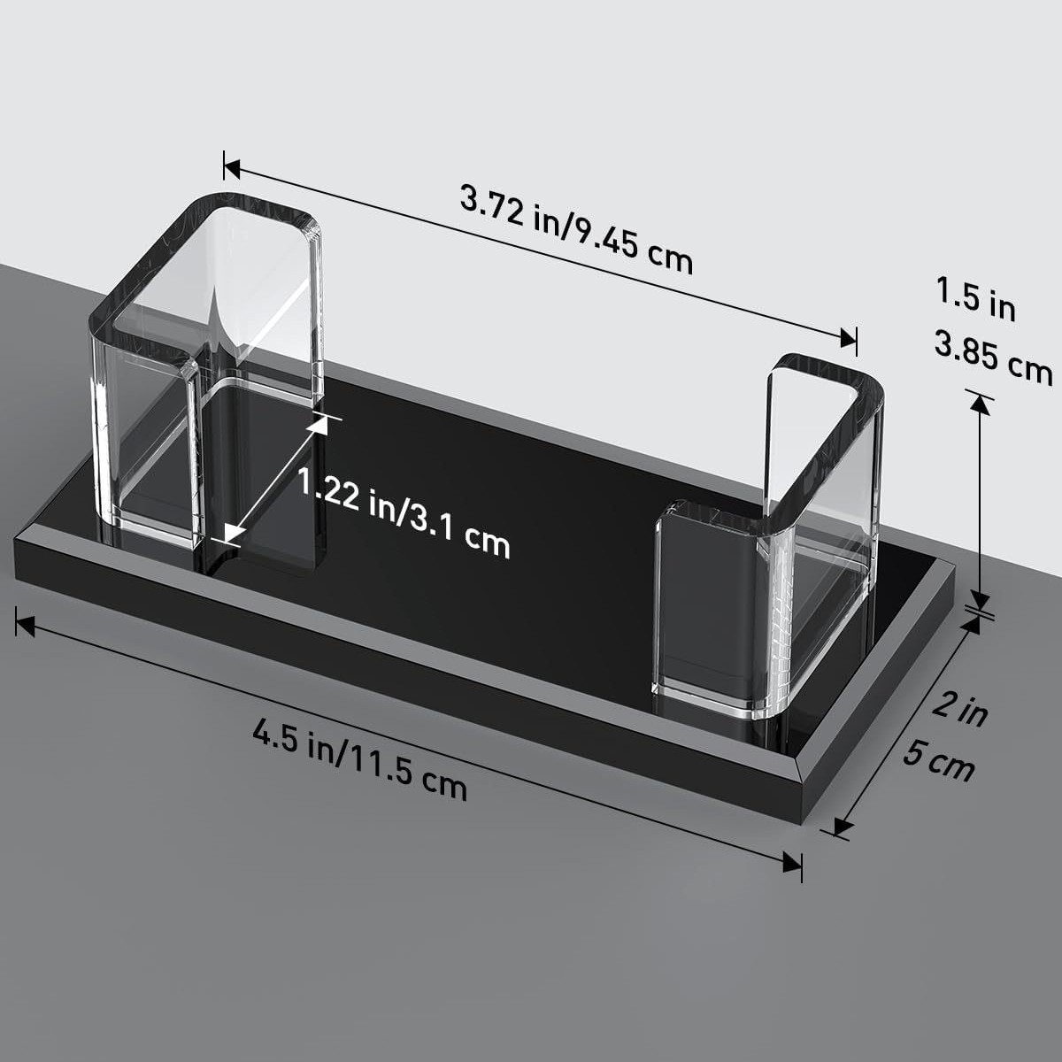 Titular de la tarjeta de visita de escritorio directo de fábrica caja de tarjeta de visita boutique creativa caja de almacenamiento de tarjeta de visita de acrílico