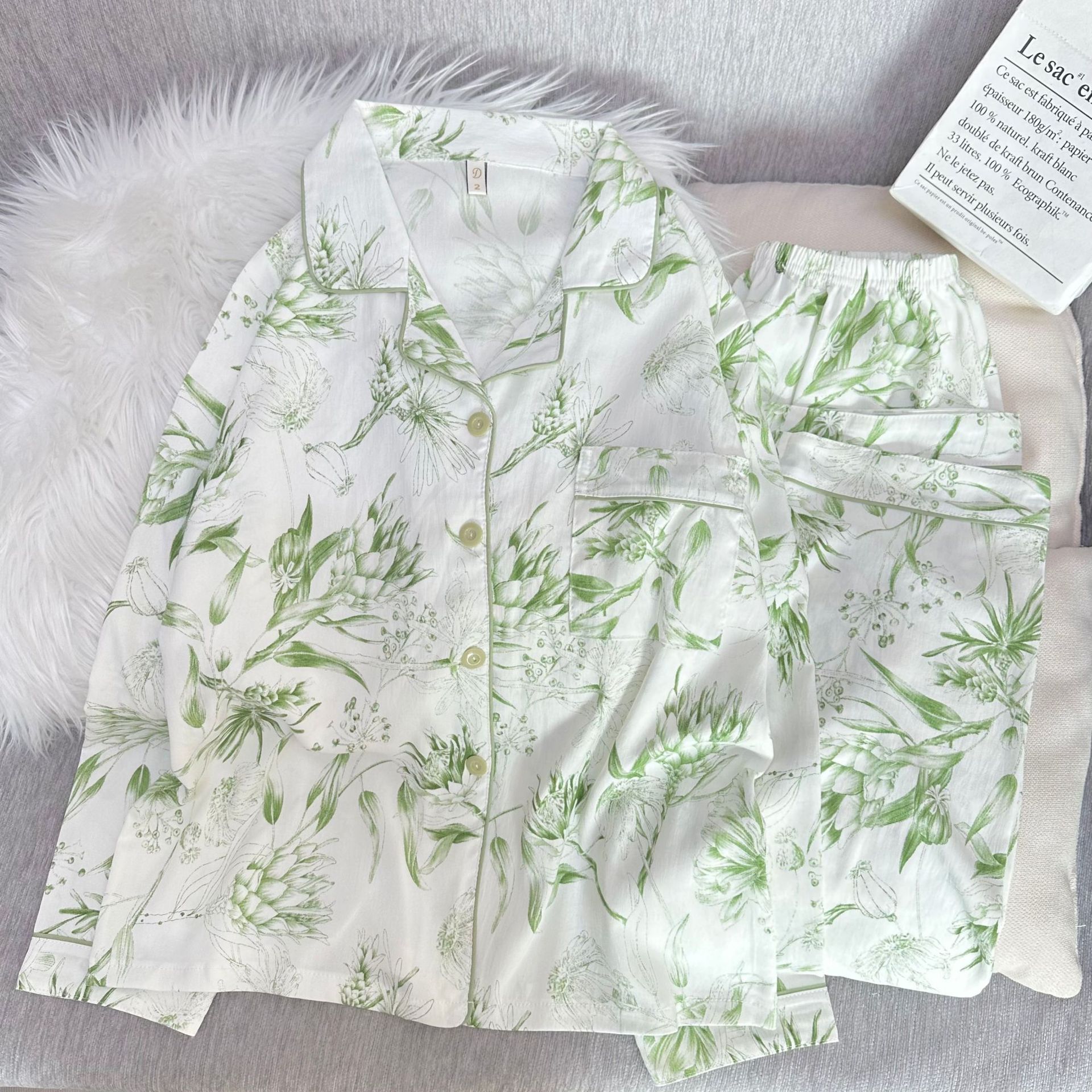 Cloud cotton green flowers and plants double length