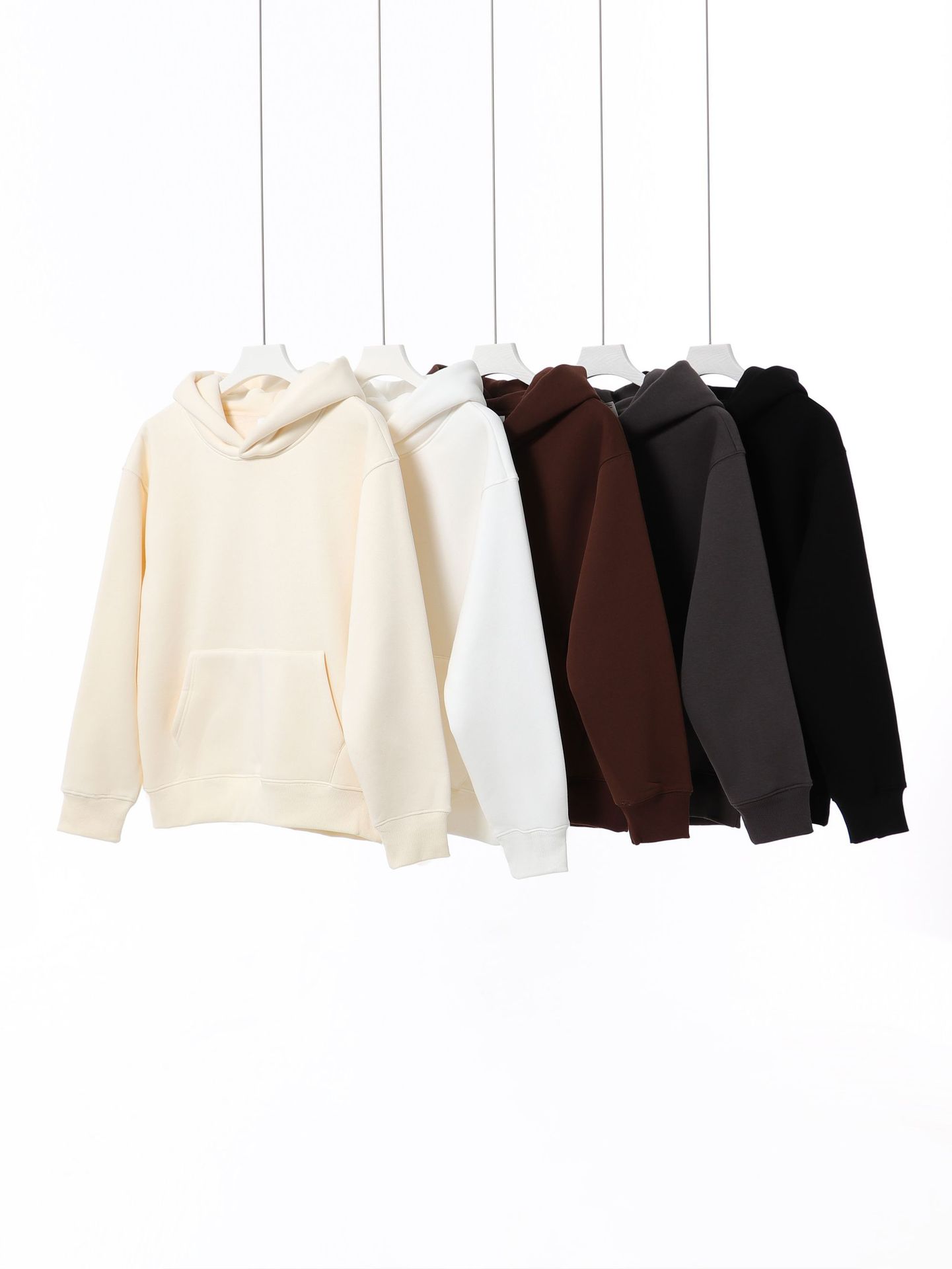 Retro heavy 480g ameikaji suéter con capucha de los hombres espesado apretado polar gota-hombro pullover Sudadera con capucha de las mujeres