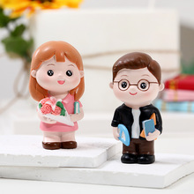 感恩节送老师人偶手办公仔教师生日蛋糕烘焙创意摆件树脂工艺品