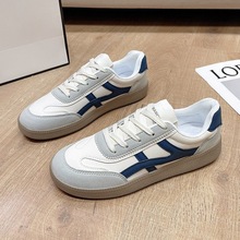 新款运动大码休闲磨砂板鞋女秋季百搭复古单鞋学生板鞋德训鞋女鞋