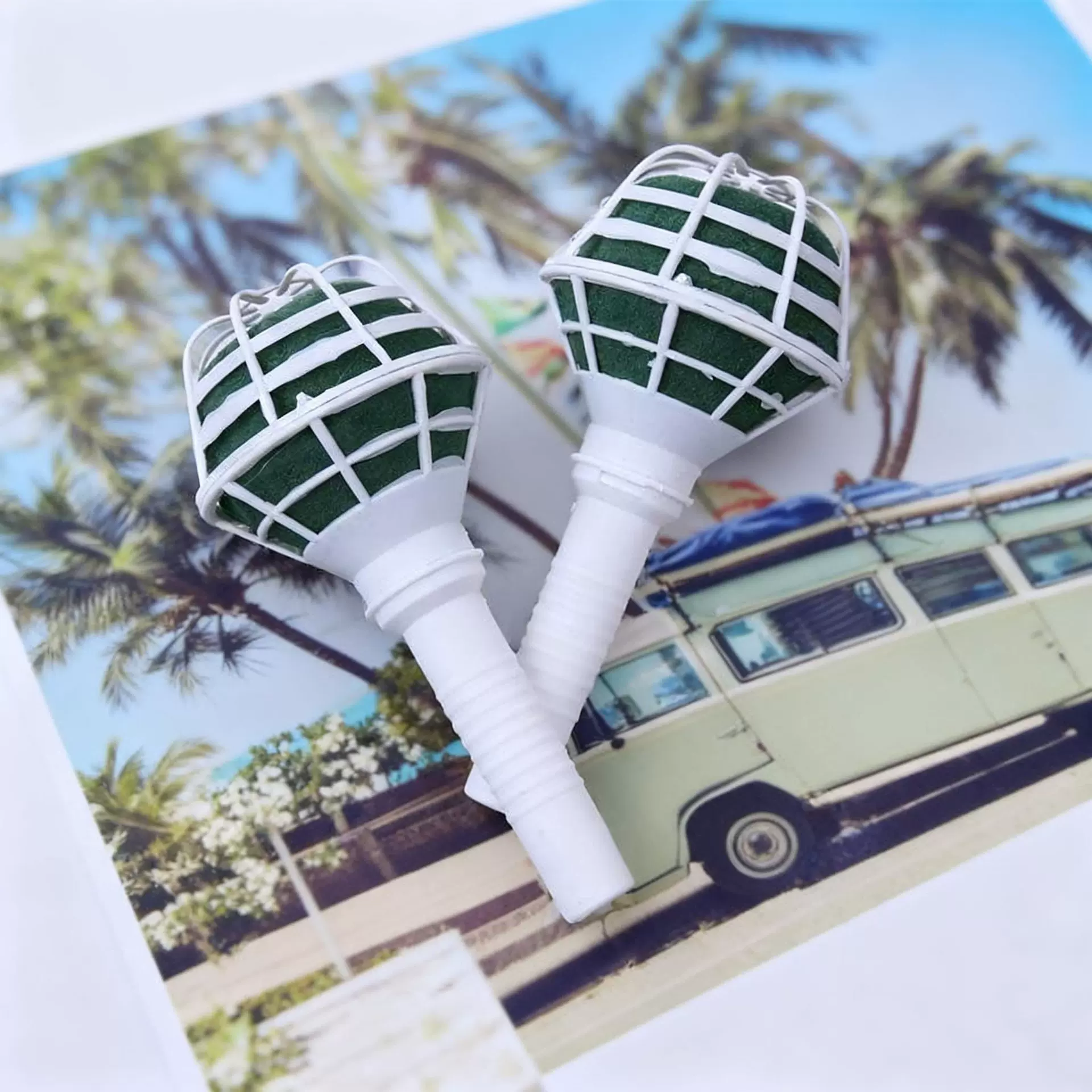 带泥花托花店插带泥塑料花托配件婚庆用品新娘手捧花手花婚车装饰