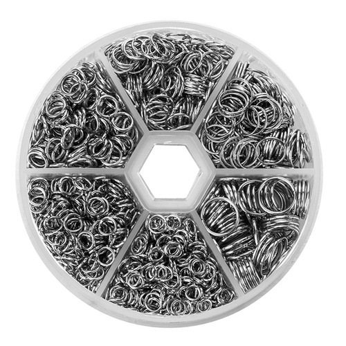 Amazon 1390PCS Boxed Single Ring DIY Handmade Jewelry Accessory Material Closed Ring Open Ring