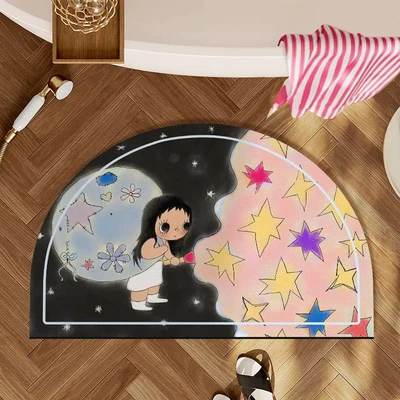 Anime Bathroom Floor Mat, Bathroom, Avtomobil döşəmə paspasları - yuy-jade-stars-4060cm25mm-diatom-mud