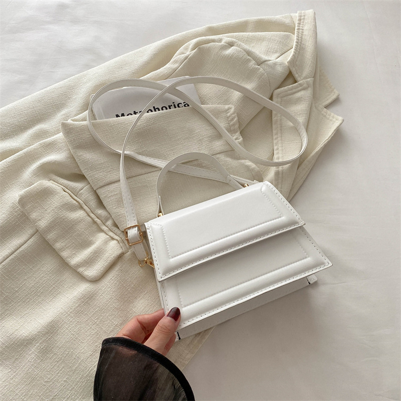 Calle casualidad de color sólido bolso de hombro 2024 nuevo tipo de bolso de mano casualidad nueva moda simple bolso de hombro