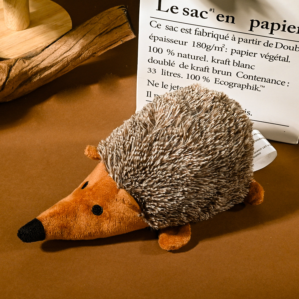 Juguetes de peluche para mascotas de comercio exterior erizo de dibujos animados divertido y resistente a las mordeduras