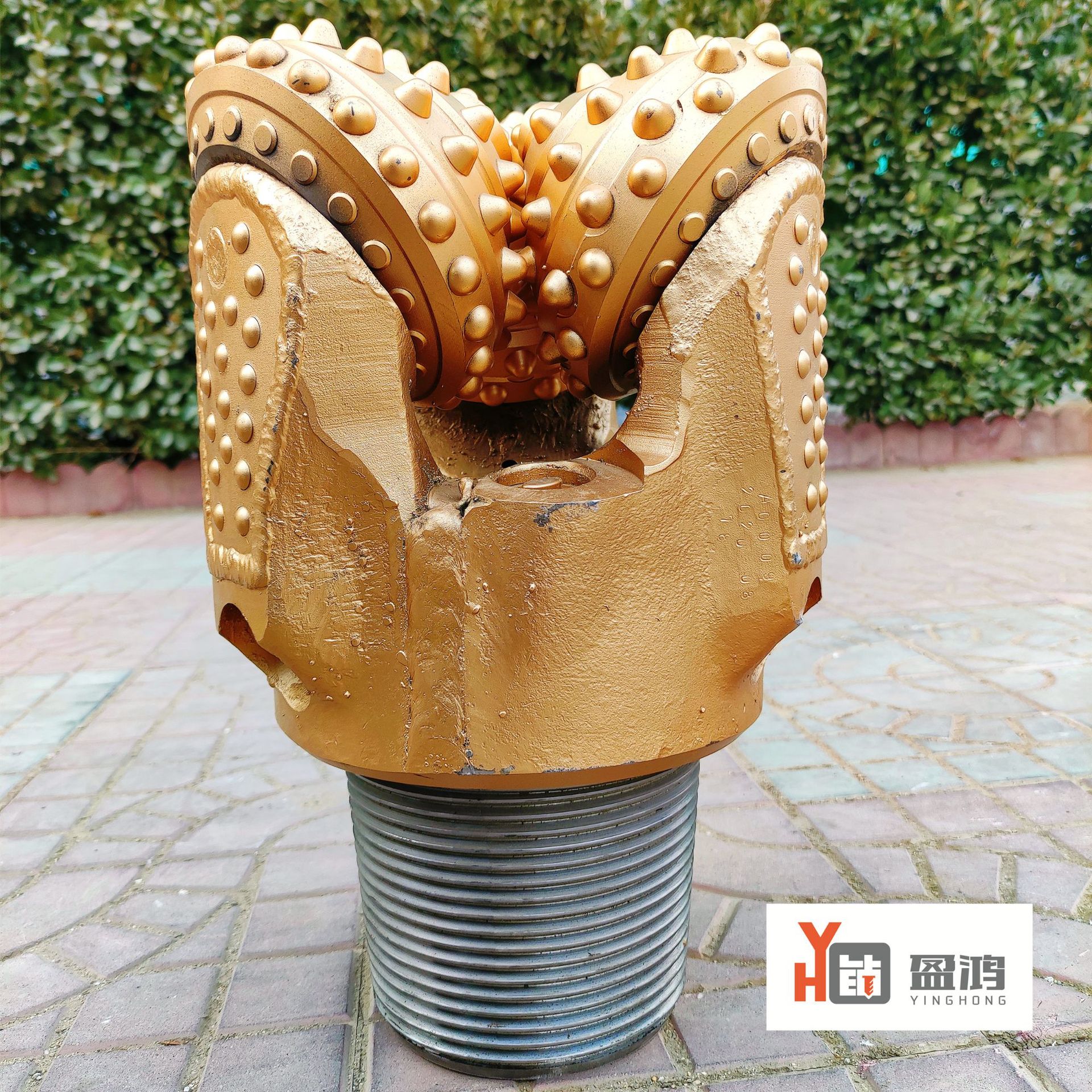 盈鸿241.3mm镶齿637岩石导向水井石油煤田勘探多用途三牙轮钻头