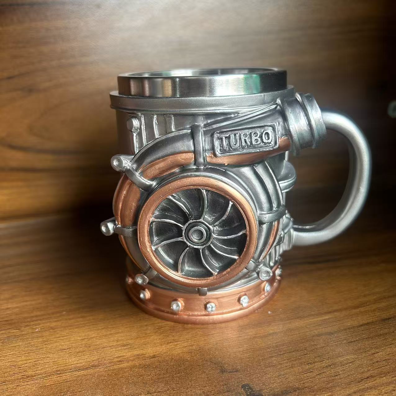 Tazas de acero inoxidable creativas de resina transfronteriza tazas de agua personales de regalos decoración fábrica de joyas cabello recto