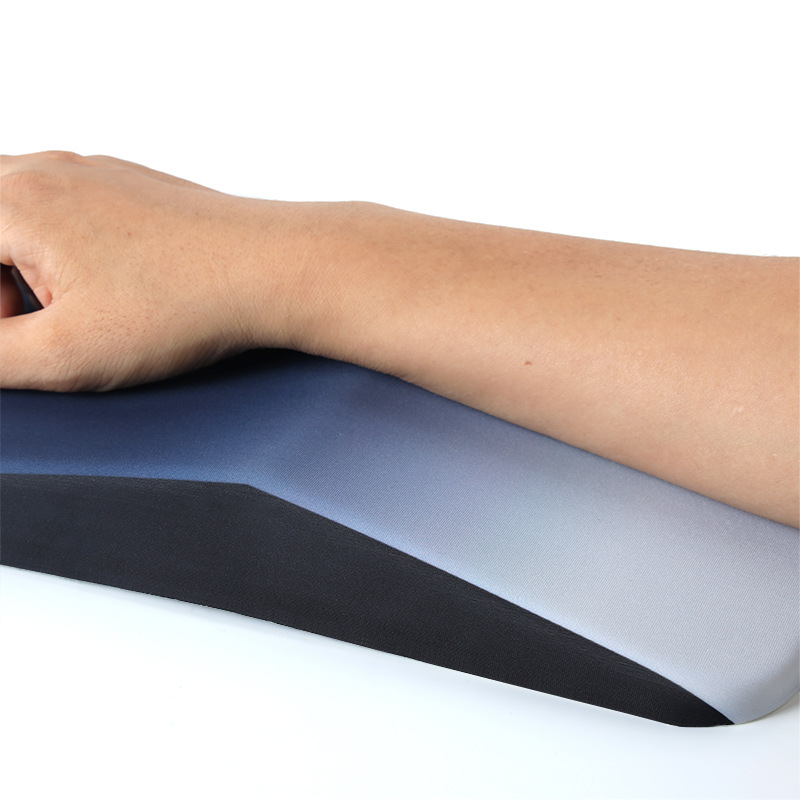 Alfombrilla de ratón de espuma viscoelástica con base de silicona, antideslizante, para escritorio, oficina, de alta calidad, con diseño de seda de leche