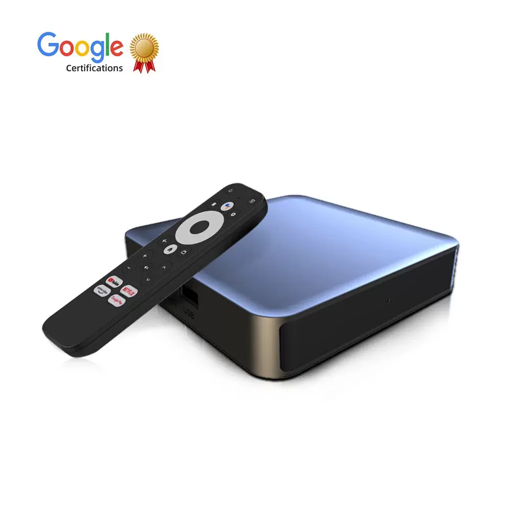 外贸DCOLOR GD2谷歌认证tvbox机顶盒4K 2+32gb Android12超清网络