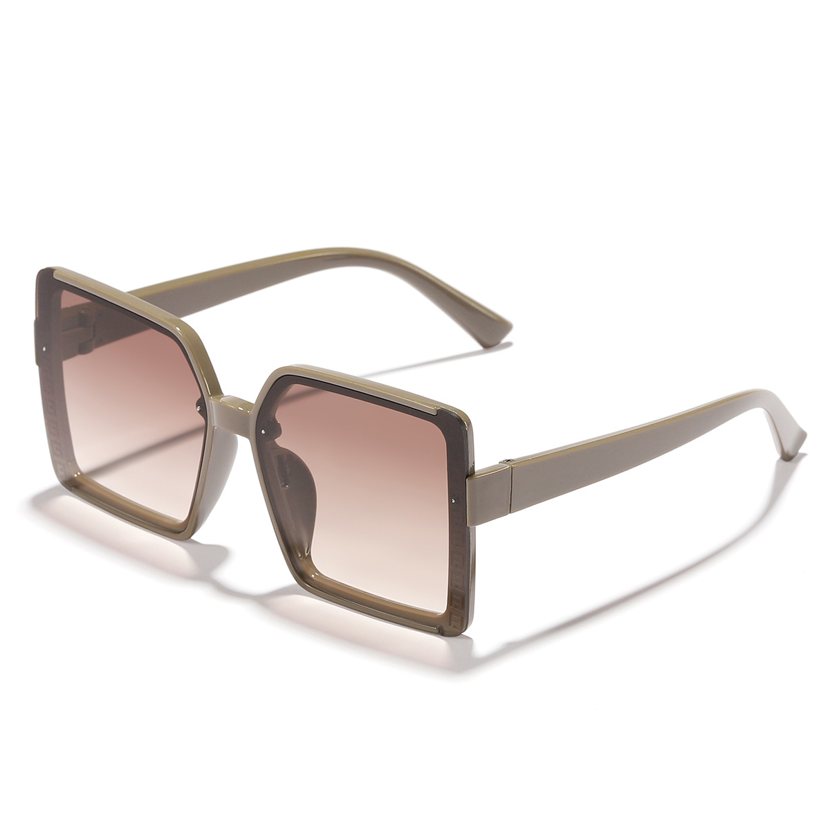 Transfronteriza nueva versión coreana de generoso marco cara pequeñas gafas de sol PC lente moda desgaste esencial gafas de sol