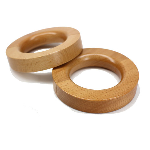 Clothing store wooden ring beech multifunctional solid wood ring hook jeans scarf bag rack wooden ring