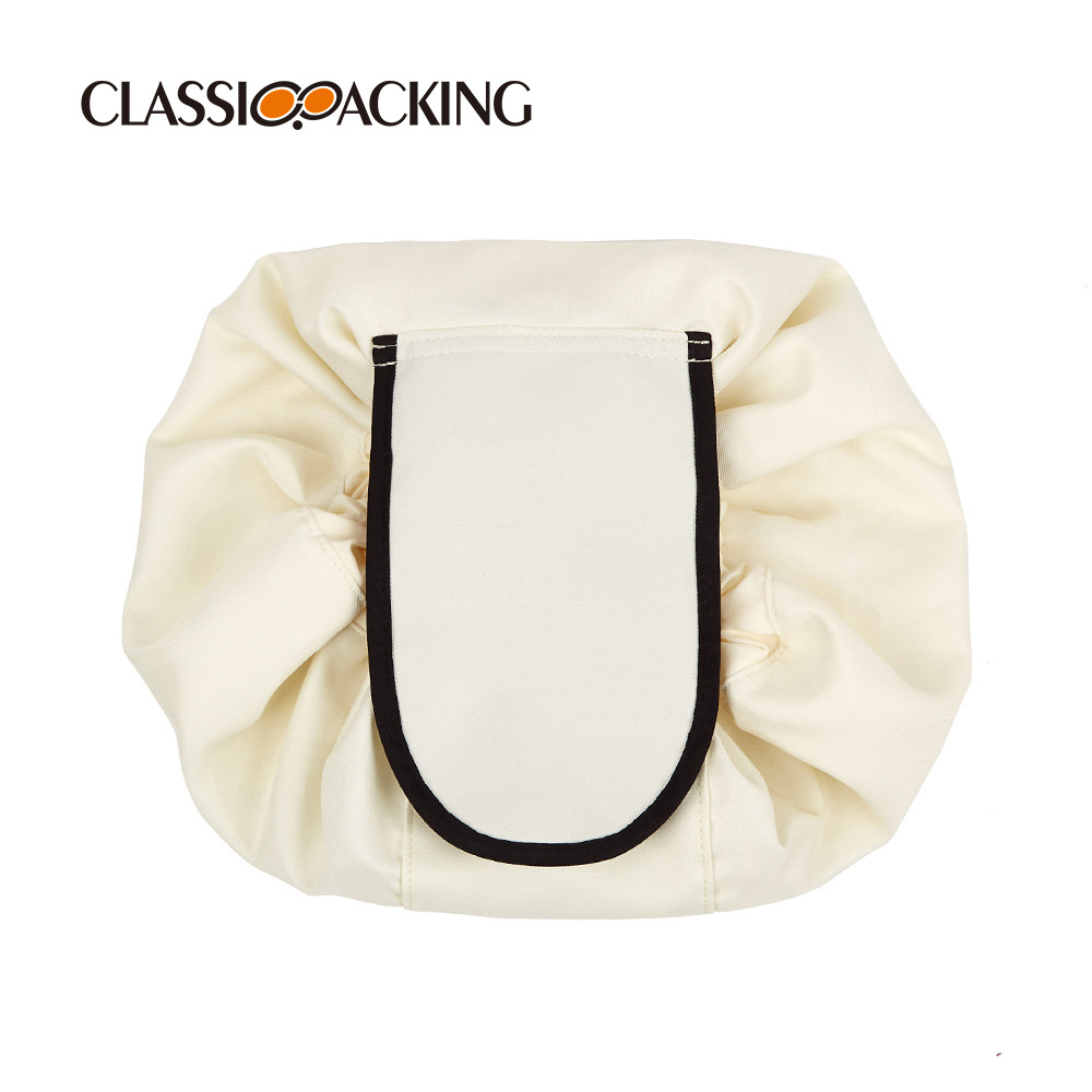 Bolsa de almacenamiento esencial perezoso de gran capacidad a prueba de polvo a prueba de agua suministros de belleza bolsa de almacenamiento de viaje bolsa de cosméticos portátil