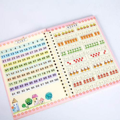 Slot Magic Number Writing Practice Book for 3-8 Year Olds, Handwriting Control Training for Kindergarten, Pinyin Stroke Order and Stroke Book