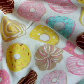 36S棉印花针织布 可选择花型 柔软亲肤 活性印花  甜甜圈棉针织布