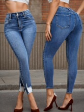 G 24814 Retro High Waist Stretch Jeans �͹Ÿ���ţ��ѝ ��