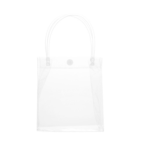 PVC transparent handbag wholesale simple snap gift souvenir milk tea packaging waterproof plastic hand bag