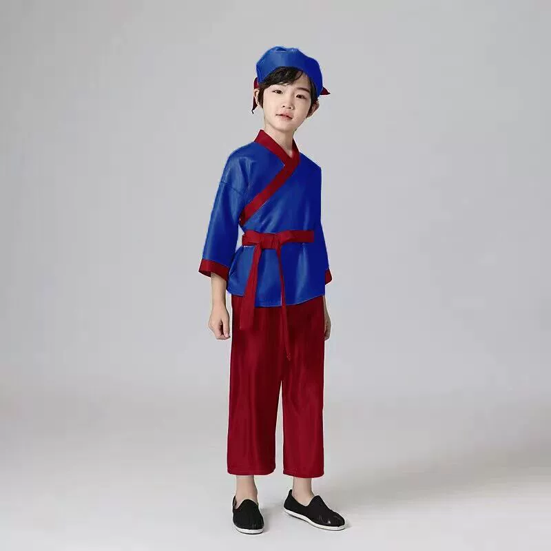 Лу Синь Юсян Югун Ишань Костюм для выступления Сценический драматический костюм Прополка костюм фермера Костюм для выступления Классная книга Драма Фермер