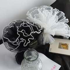 Pearl wave yarn wave yarn flower bouquet packaging mesh floral bag flower yarn flower shop packaging materials