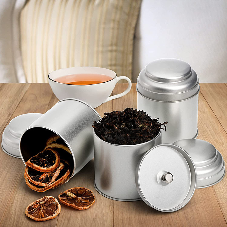 现货180个装银色圆形帽子盖铁罐金属罐子双层盖糖果茶叶罐