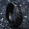 Chain stainless steel, men's fashionable ring for beloved, suitable for import, wish