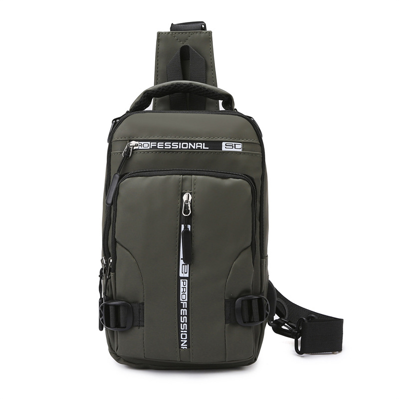 Simple ocio nuevo tipo de bolso de pecho multifuncional de hombre, moda versátil, mochila de hombro, mochila de tela espacial impermeable