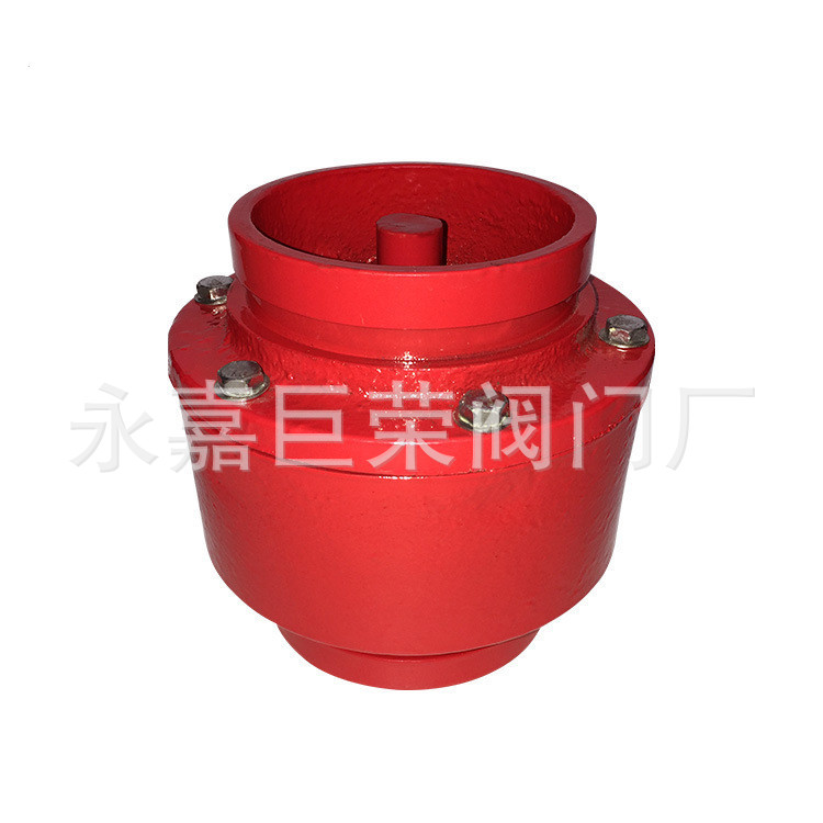 沟槽消声止回阀 HC81X-16Q球墨铸铁卡箍式水管逆止阀